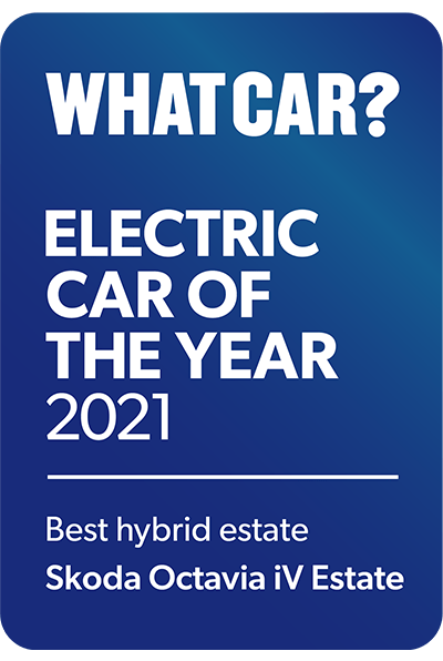 'What car?' Electric car of the year 2021. Best hybrid estate. Skoda Octavia iV Estate