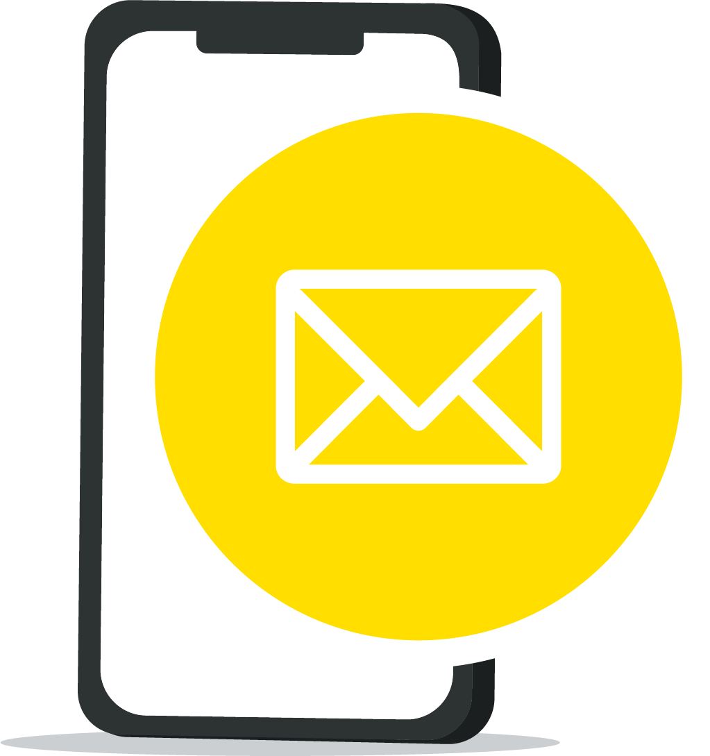 phone icon with envelope